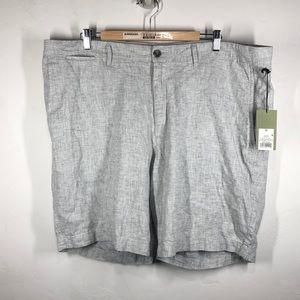 NWT Goodfellow & Co gray linen blend shorts 42